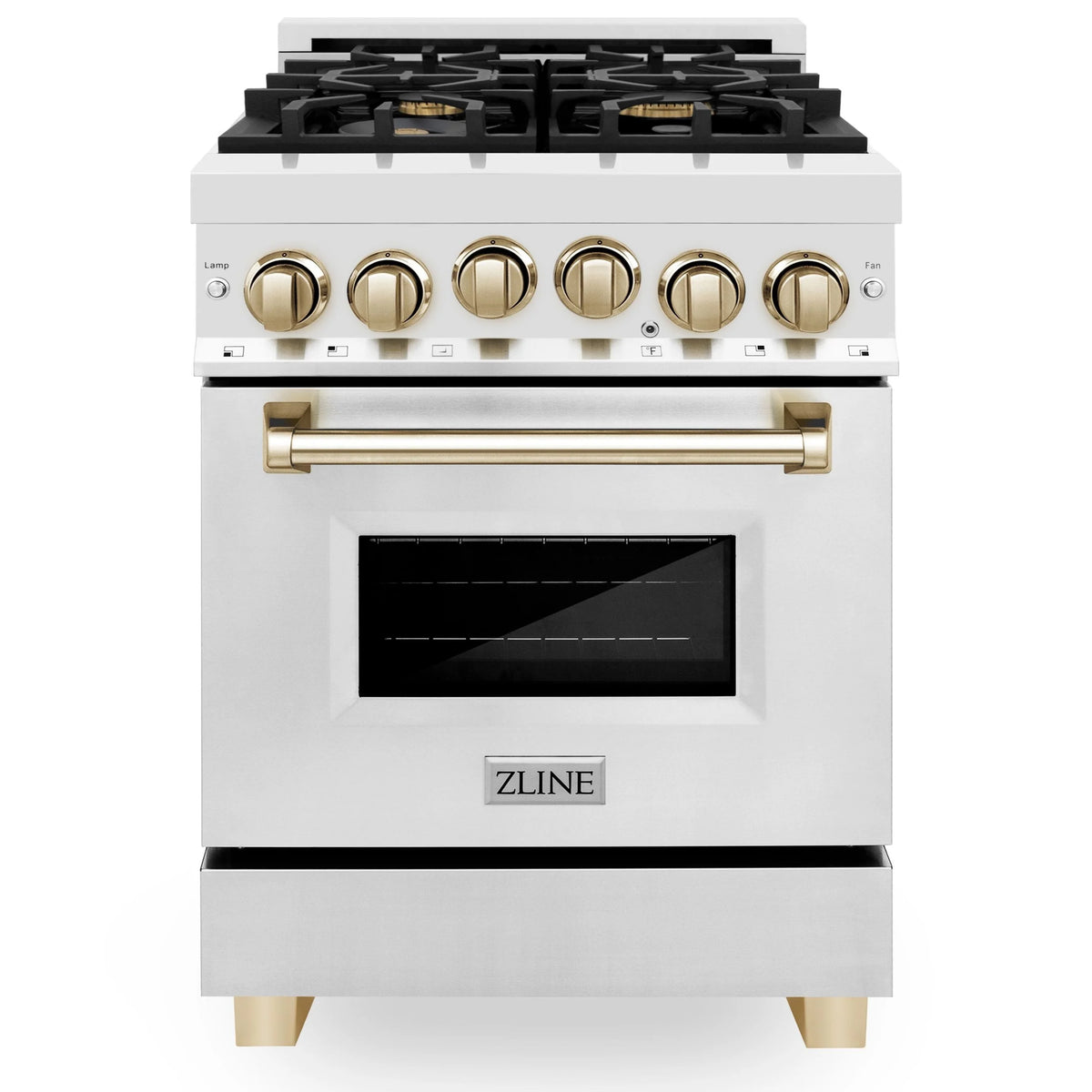 24 Inch Gas Range in Stainless Steel with Gold Accents X635152