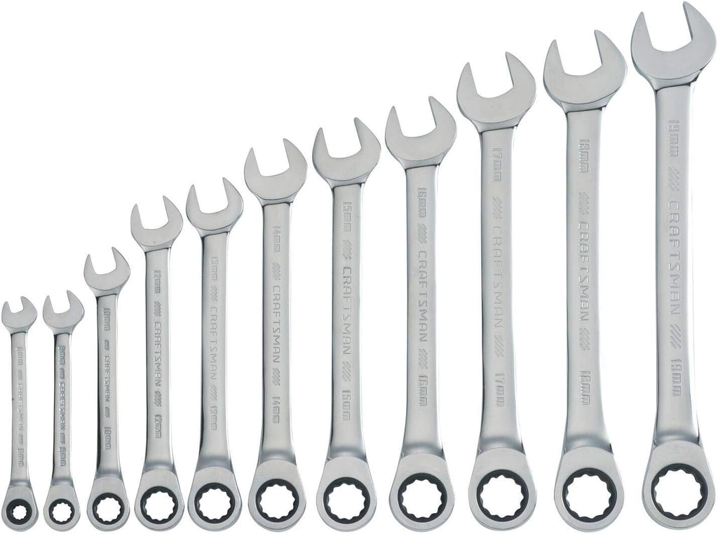 11-Piece Metric Ratcheting Wrench Set I26661