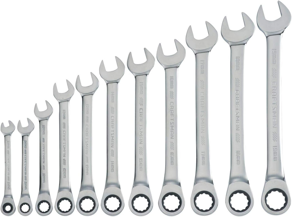 11-Piece Metric Ratcheting Wrench Set I26661