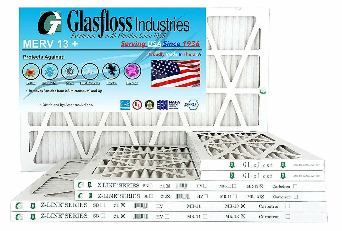 12x24x1 MERV 13 Pleated AC Air Furnace Filter (Qty:6) S766535