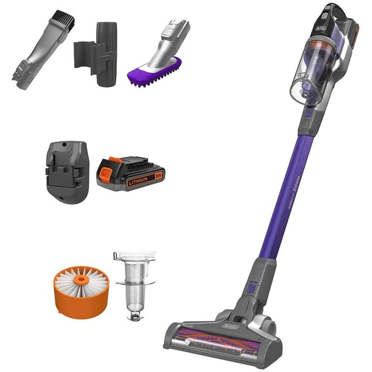 Black Stick Vacuum with Removable Battery F68521