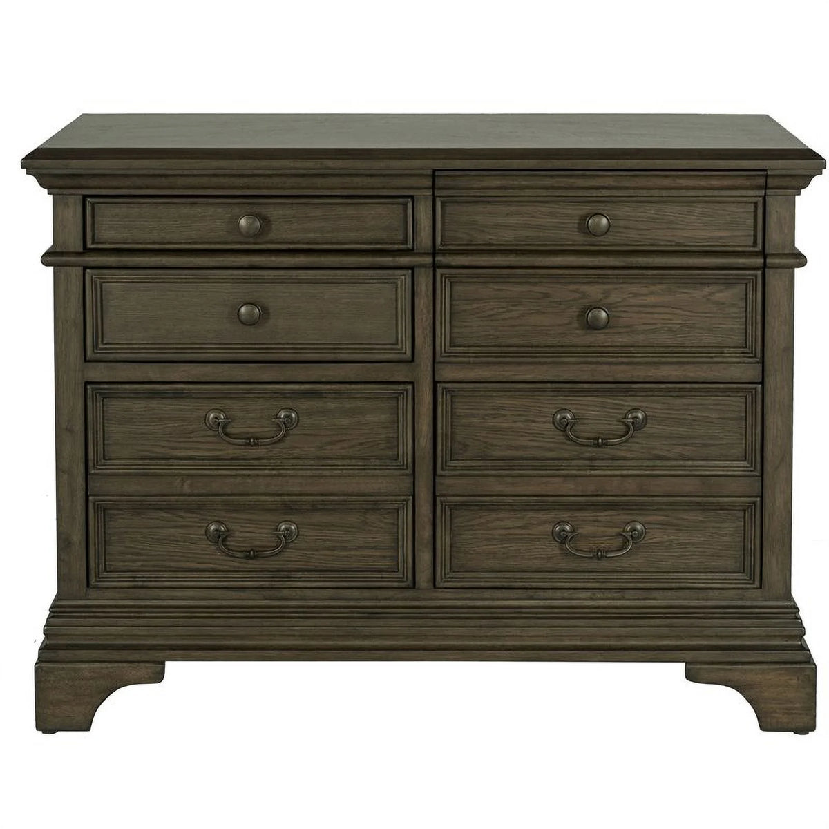 5 Drawer File Cabinet in Burnished Oak K9159