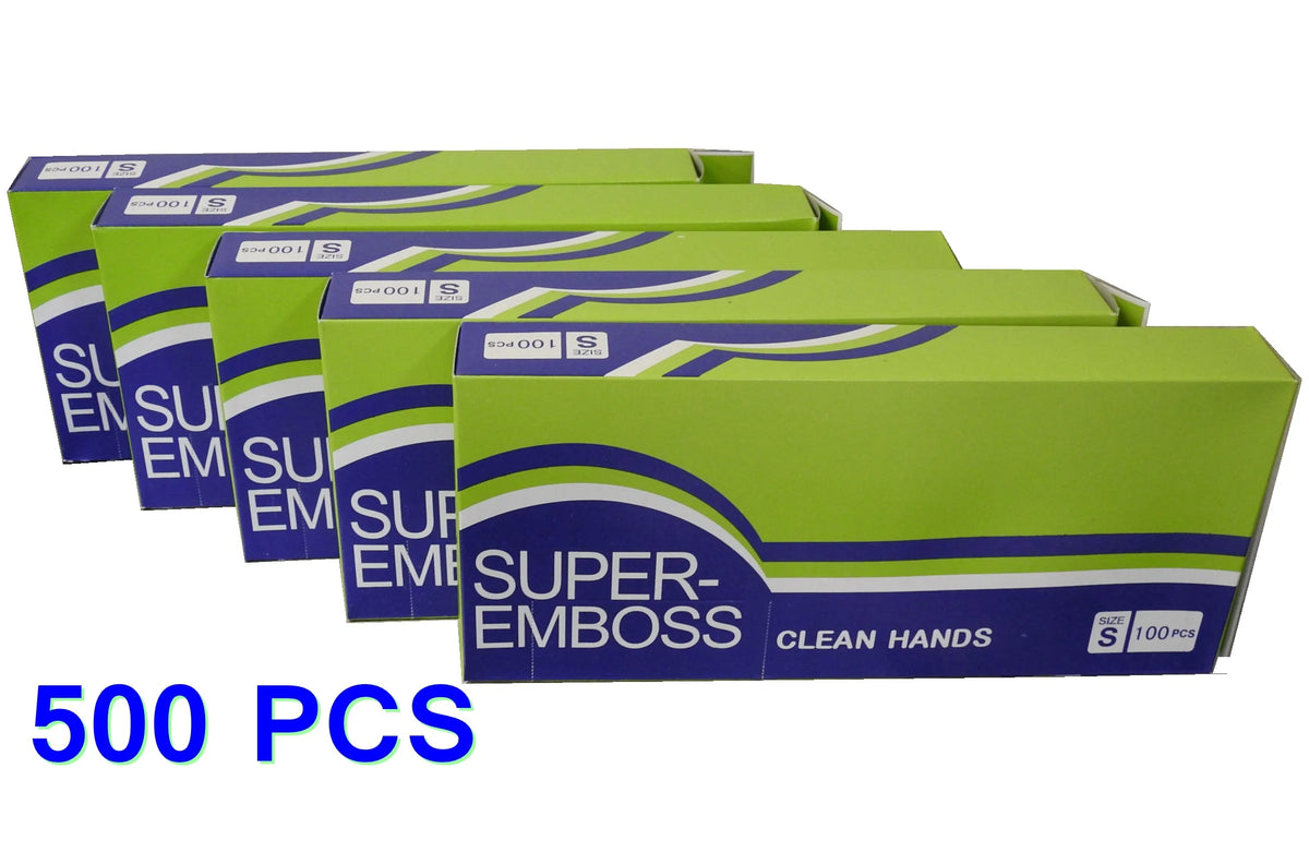 Non-Stick Disposable Food Service Gloves (5 Boxes = 500pc total) X620910