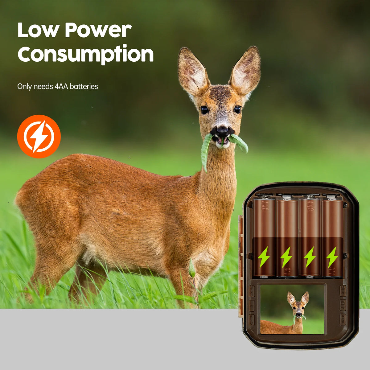 24MP 1080P Infrared Night Vision Waterproof Trail Camera with 2.0" LCD Screen Y326443