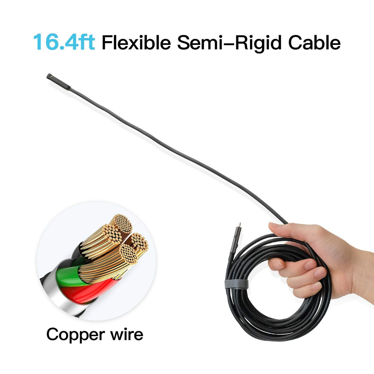 50ft Dual Lens Inspection Camera with Light Z908813