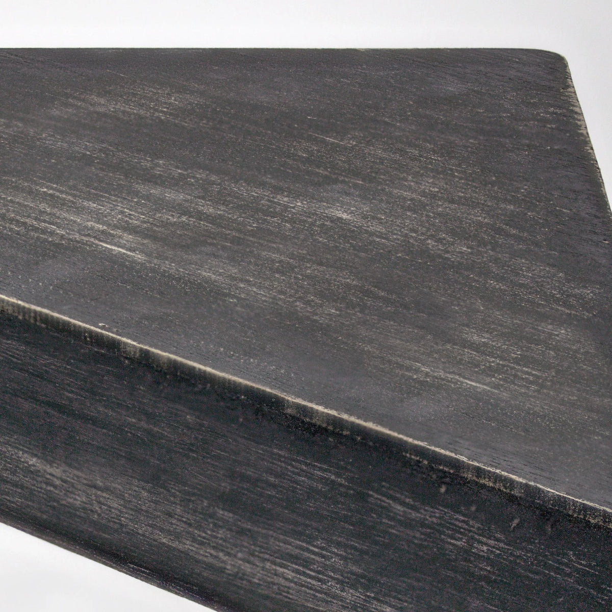 Black Set of 3 Wood Floating Corner Shelves M6148