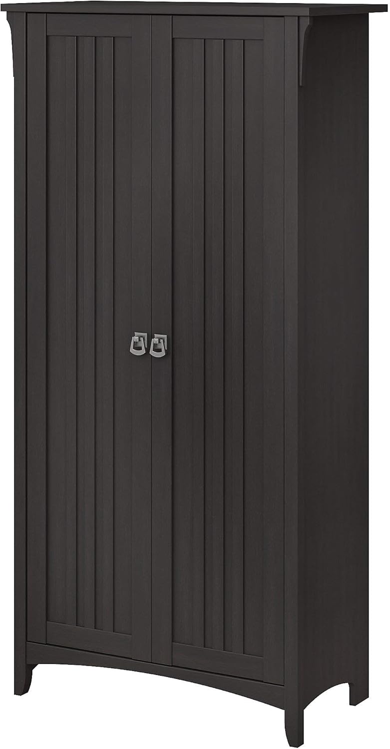 Bathroom Storage Cabinet with Doors in Cape Cod Gray C225498