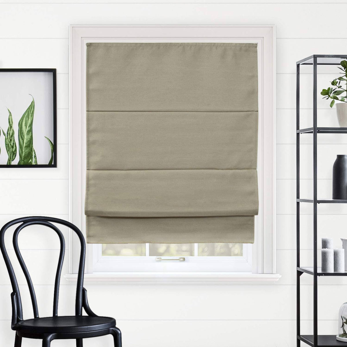 Blackout Cordless Roman Shades 35 x 64 O8000