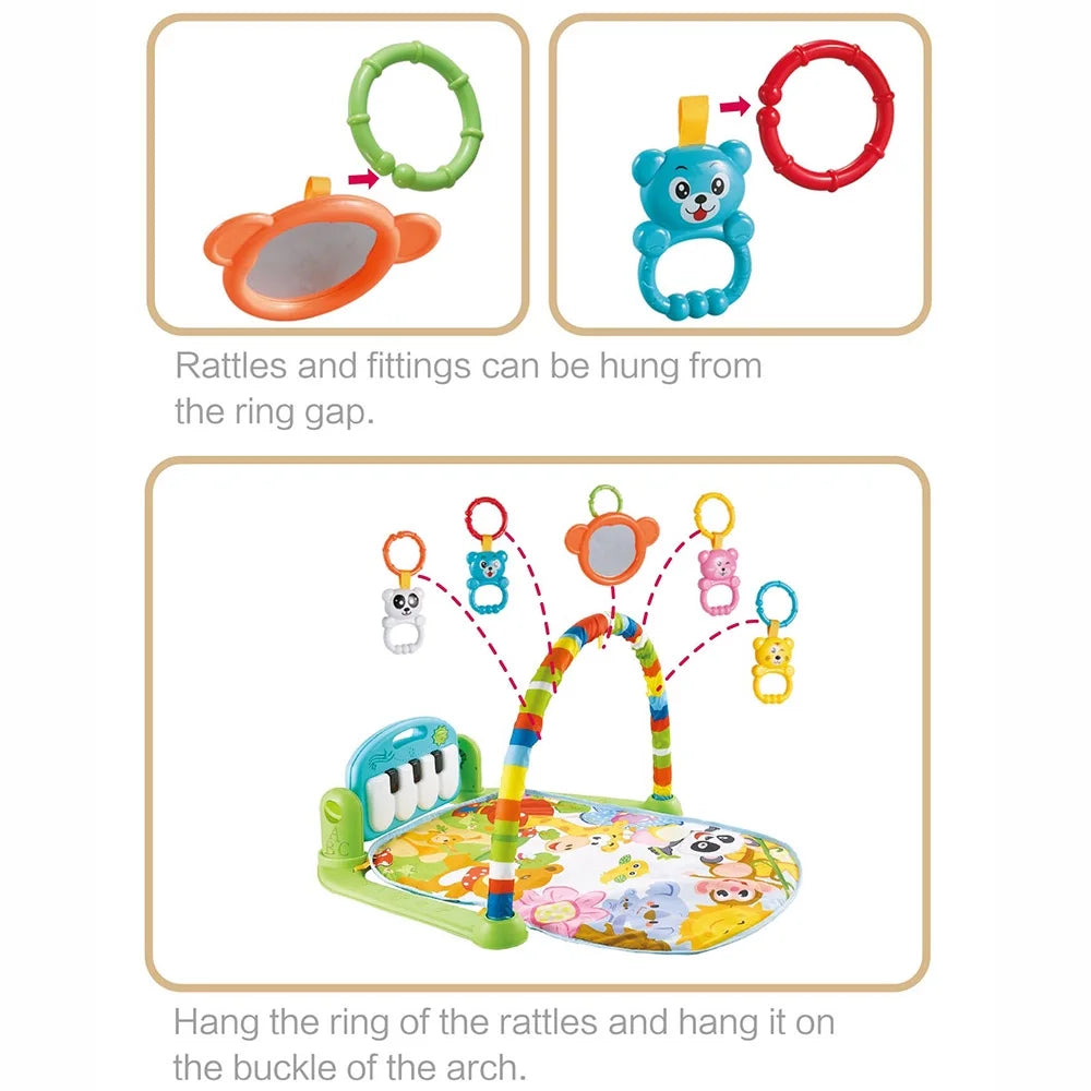 Playmat with Hanging Mirror Musical Activity Center U45420