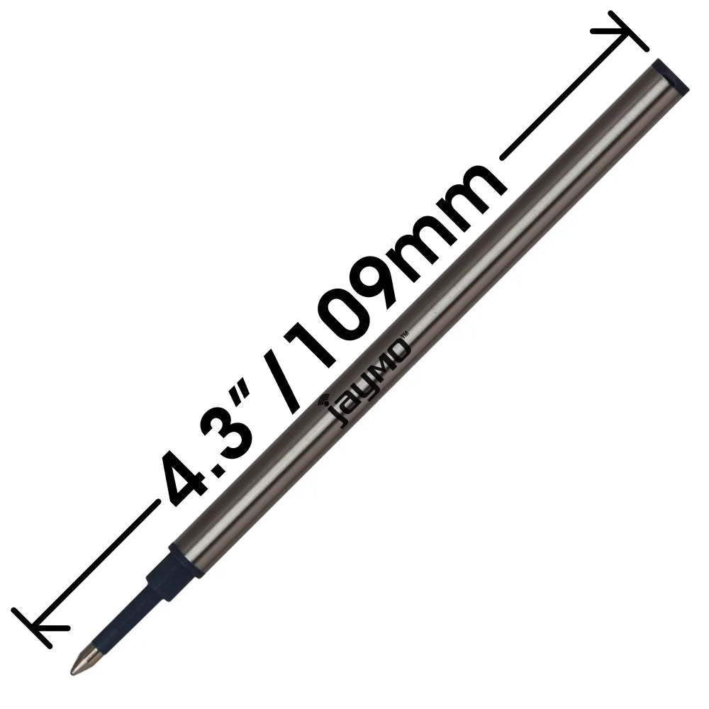 Rollerball Pen Refill, 12 Black Z52234