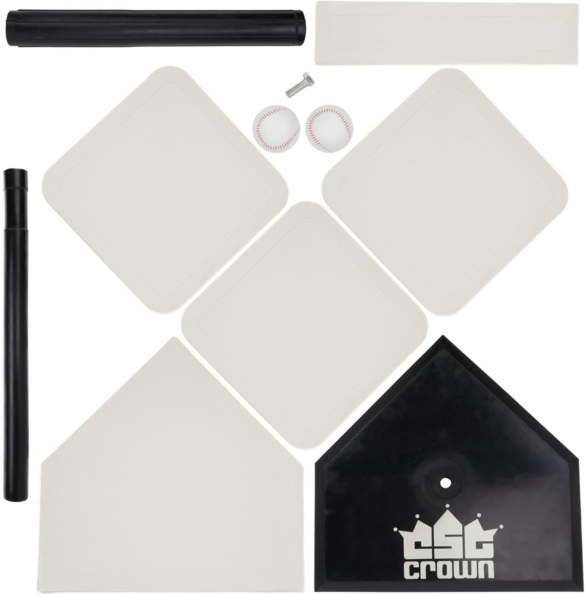 Deluxe Youth Tee-Ball Starter Pack with Batting Tee, 5 Rubber Bases, 2 Safety Balls, & Storage Case G5092
