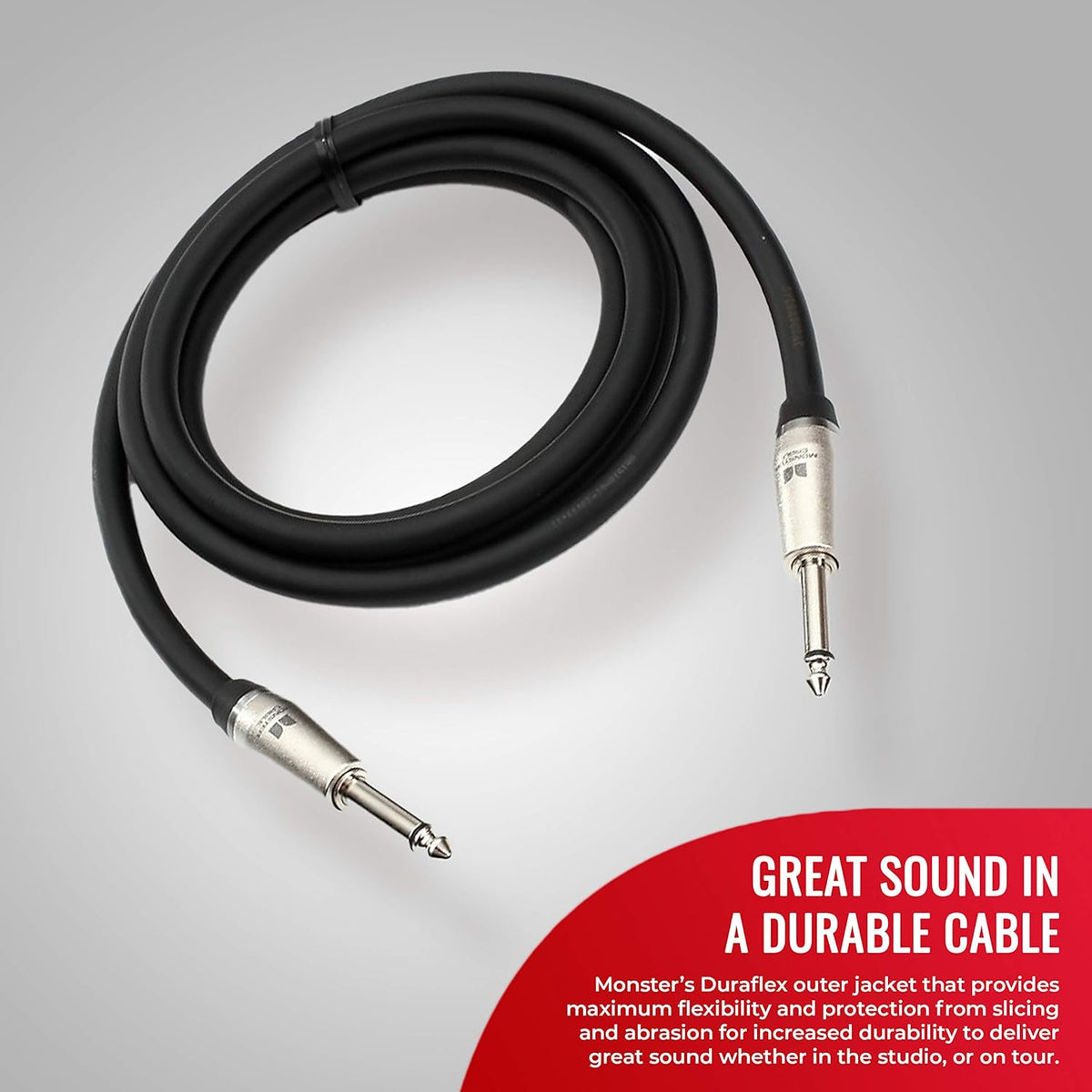 600 Speaker Cable 3 ft 1/4 Plugs Pack of 2 I11569