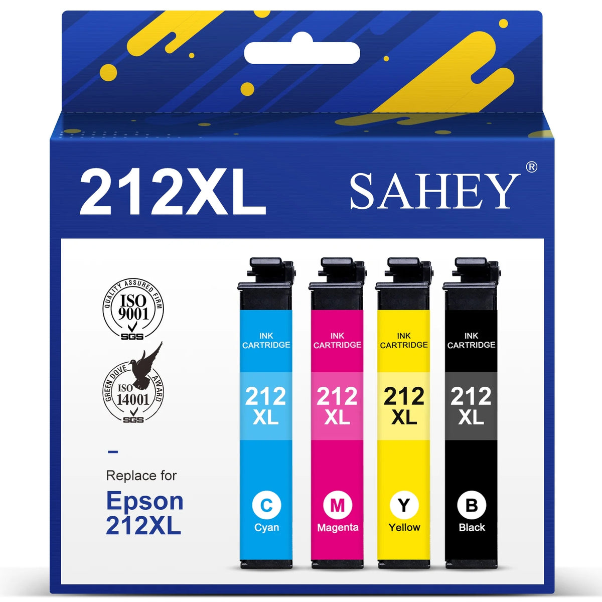 4 Pack Black Cyan Magenta Yellow 212xl Ink Cartridge Q4828