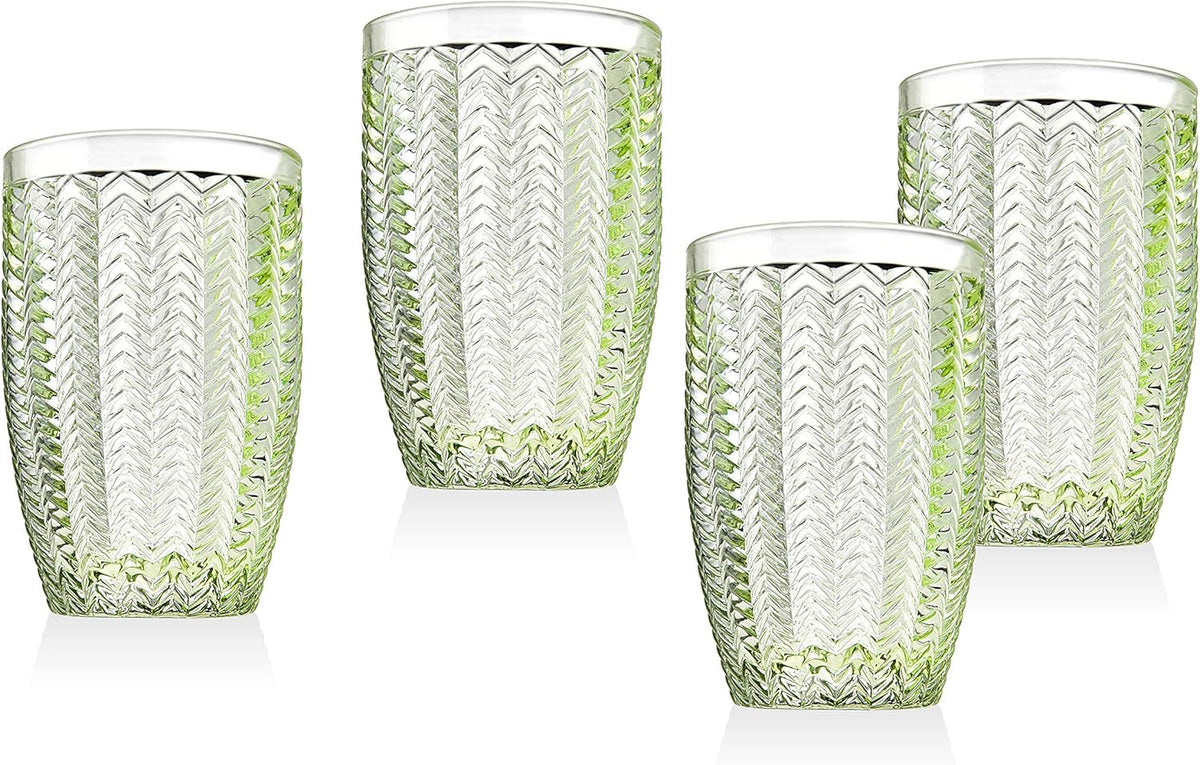 Emerald Green Set of 4 Highball Glasses N73713