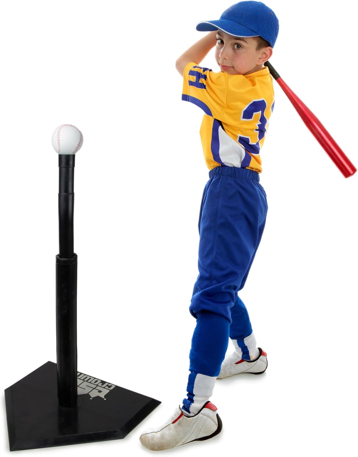Deluxe Youth Tee-Ball Starter Pack with Batting Tee, 5 Rubber Bases, 2 Safety Balls, & Storage Case G5092
