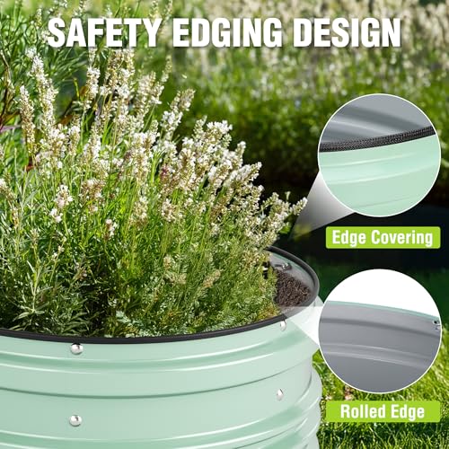 3Pcs 2x2x1ft Galvanized Raised Garden Bed Set N616