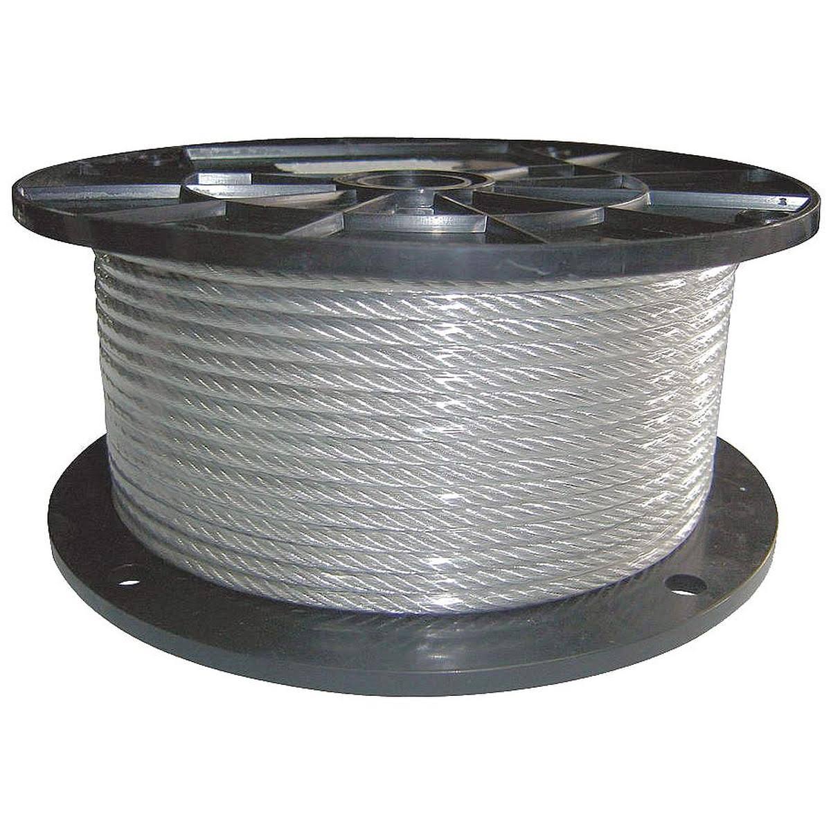 Cable 1/4 in Dia. 250 ft. 7 x 19 Vinyl O588046
