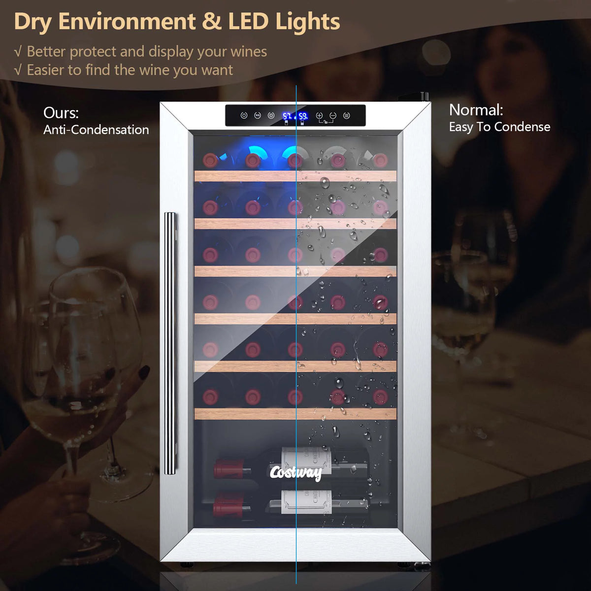 20 Inch Cooler Refrigerator with Tempered Glass Door E4476