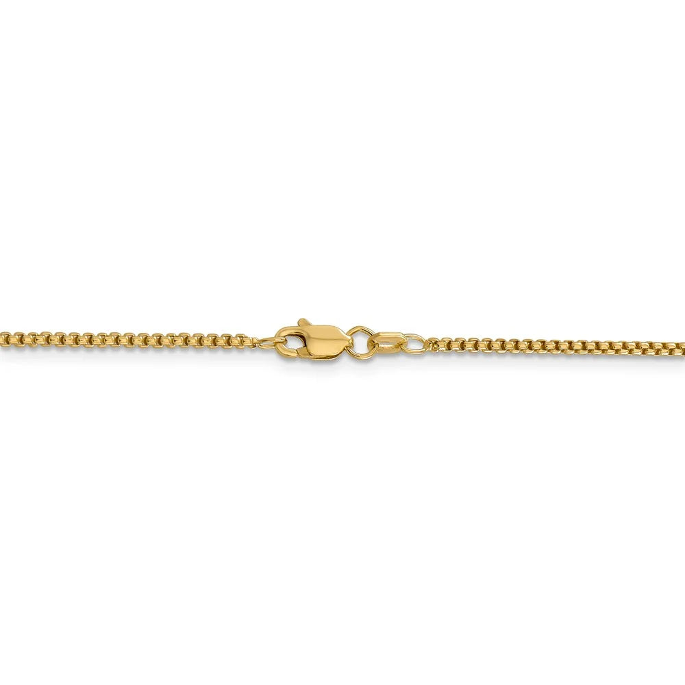 14kt Yellow Gold 24 inch Box Chain with Lobster Clasp W284052