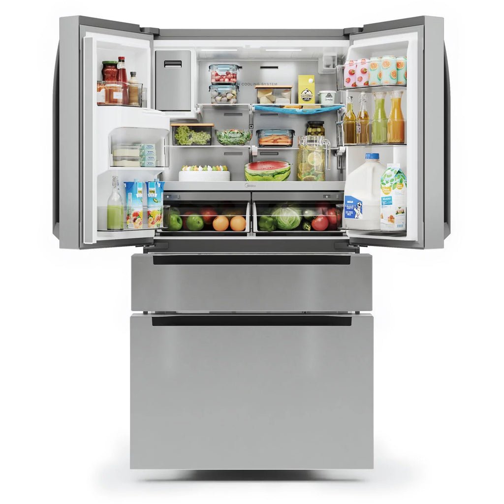 21.6-Cu. Ft. Cabinet Depth 4-Door French Door Refrigerator H28184
