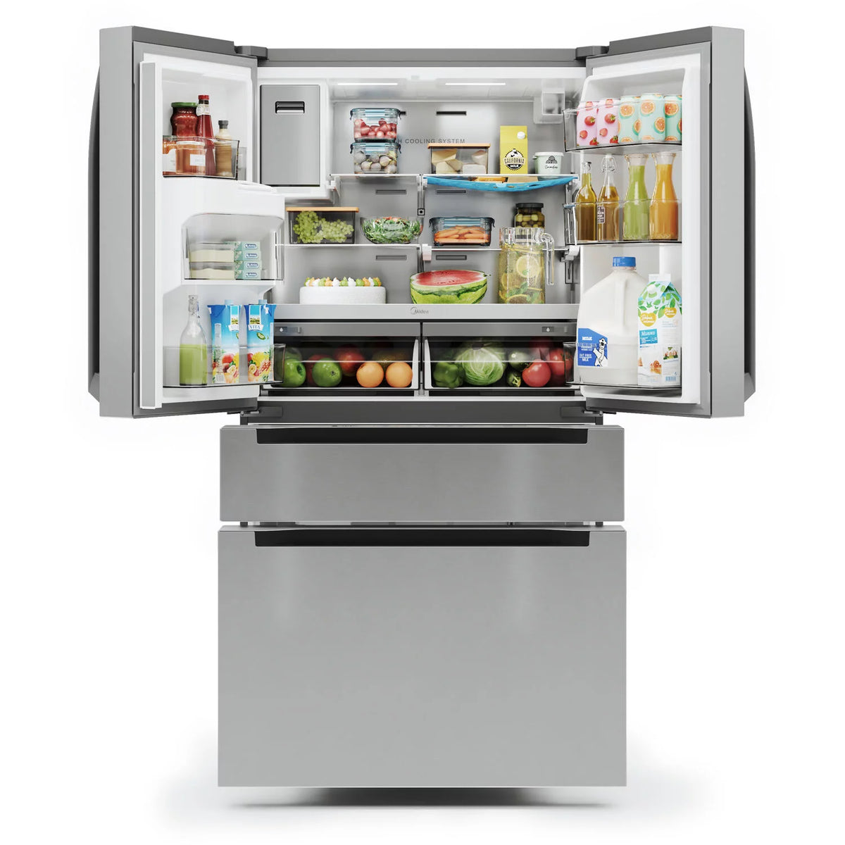 21.6-Cu. Ft. Cabinet Depth 4-Door French Door Refrigerator H28184