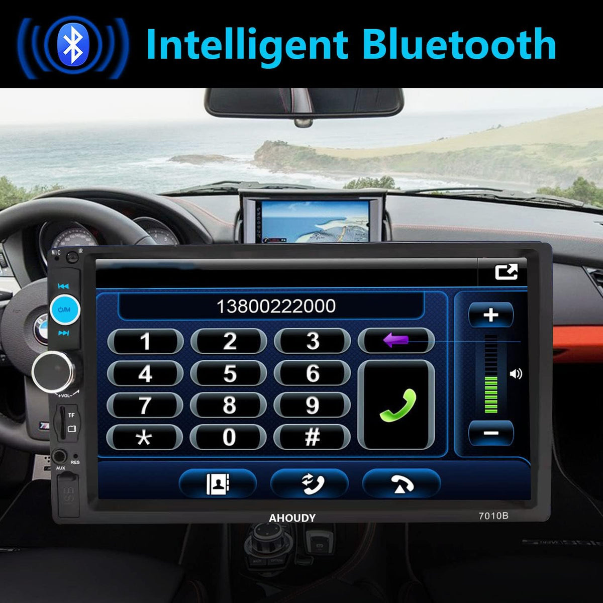 7 Inch Double Din Car Stereo with CarPlay and Android Auto T399185