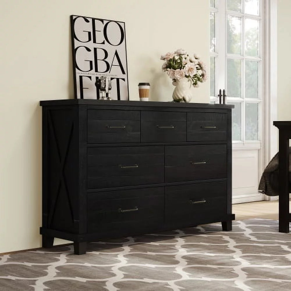 7 Drawer Solid Pine Dresser B196