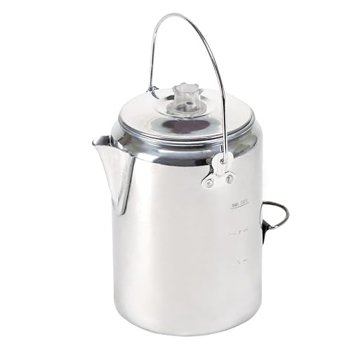 Aluminum Percolator Coffee Pot with Wire Handle H2657