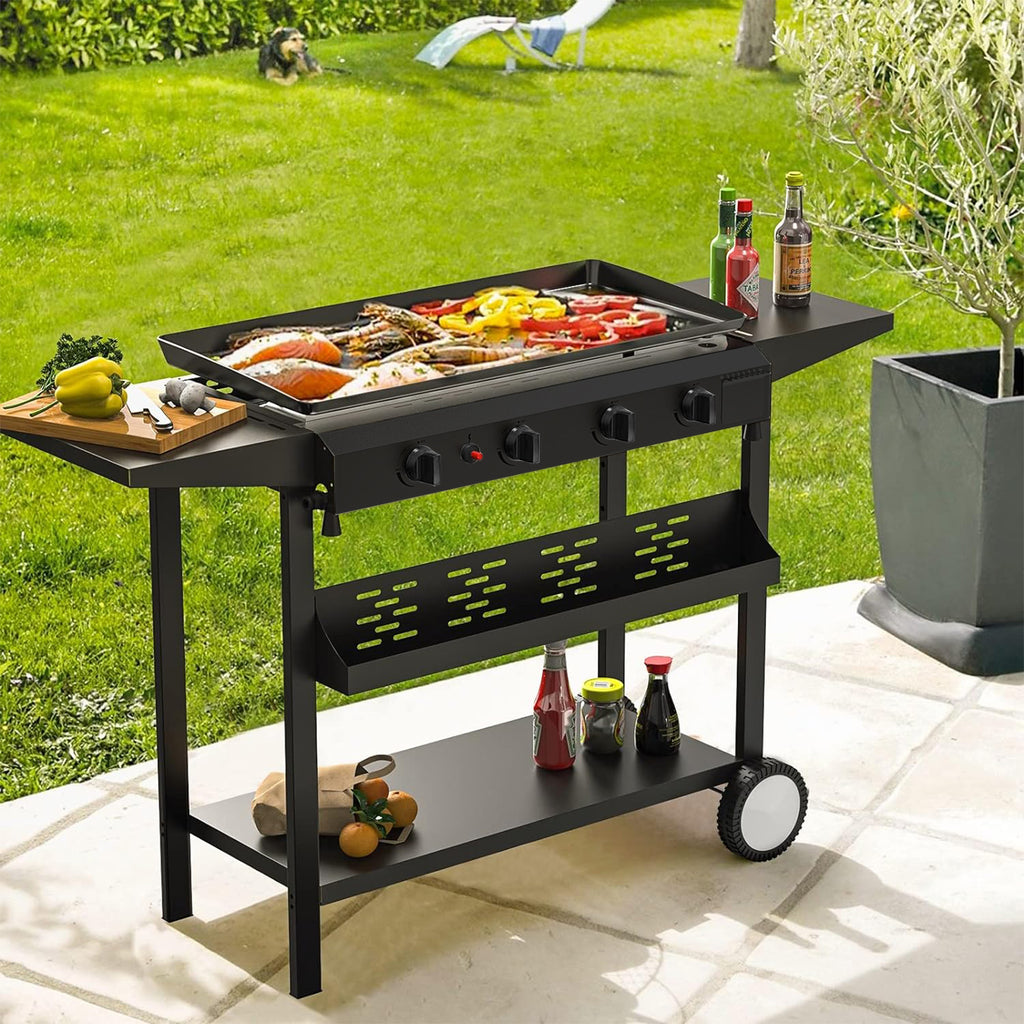 4-Burner Propane Gas BBQ Grill Cooking Station N188