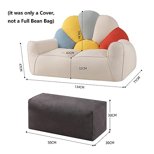 Bean Bag Chair Cotton Sun-Flower Shaped 134 x 71 x 90cm X8241