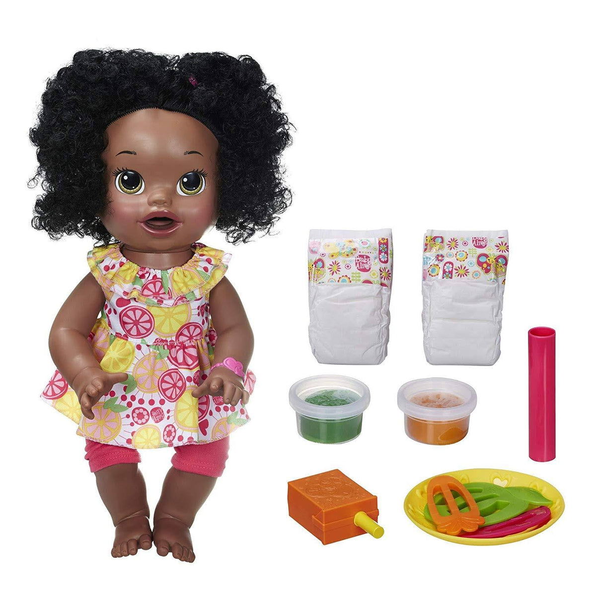 Baby Alive Super Snacks Snackin Sara African American Y4741
