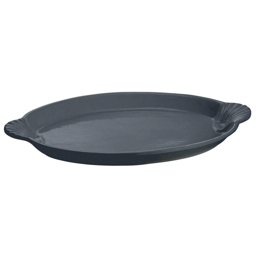 Midnight with Blue Speckle Cast Aluminum Oval Shell Platter A796320
