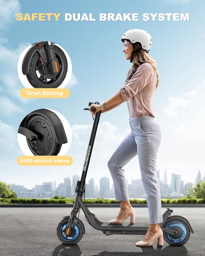 300W Electric Scooter with 7.5AH Battery, 15.5 mph Speed, 11 Miles Range, 8in Solid Tires T113