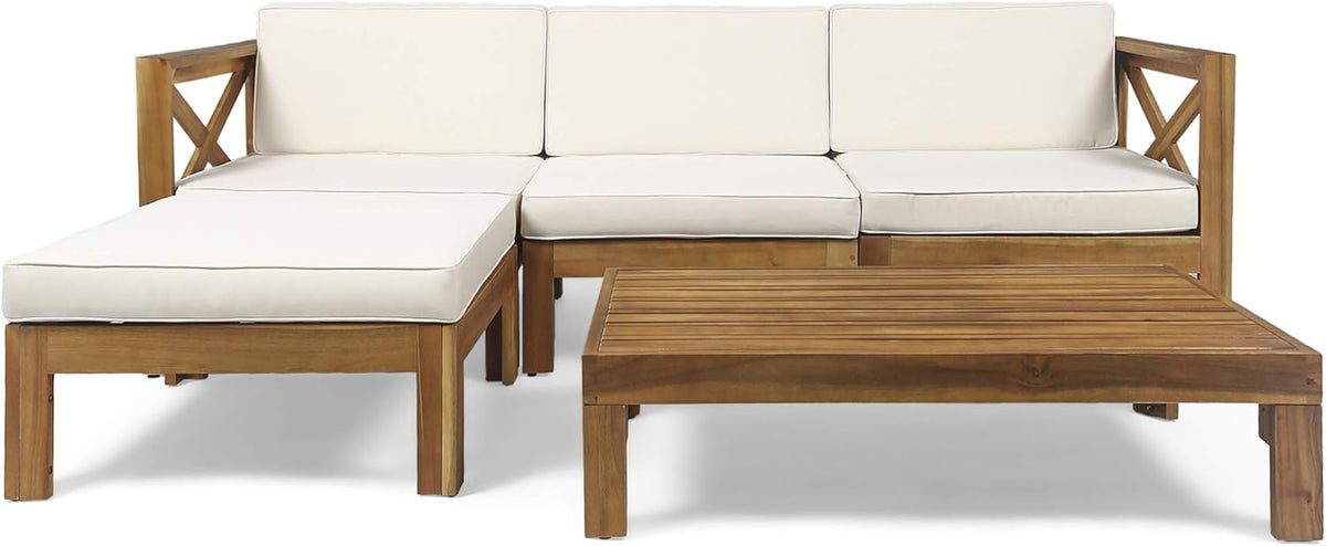 Acacia Wood 5 Piece Sofa Set D2295