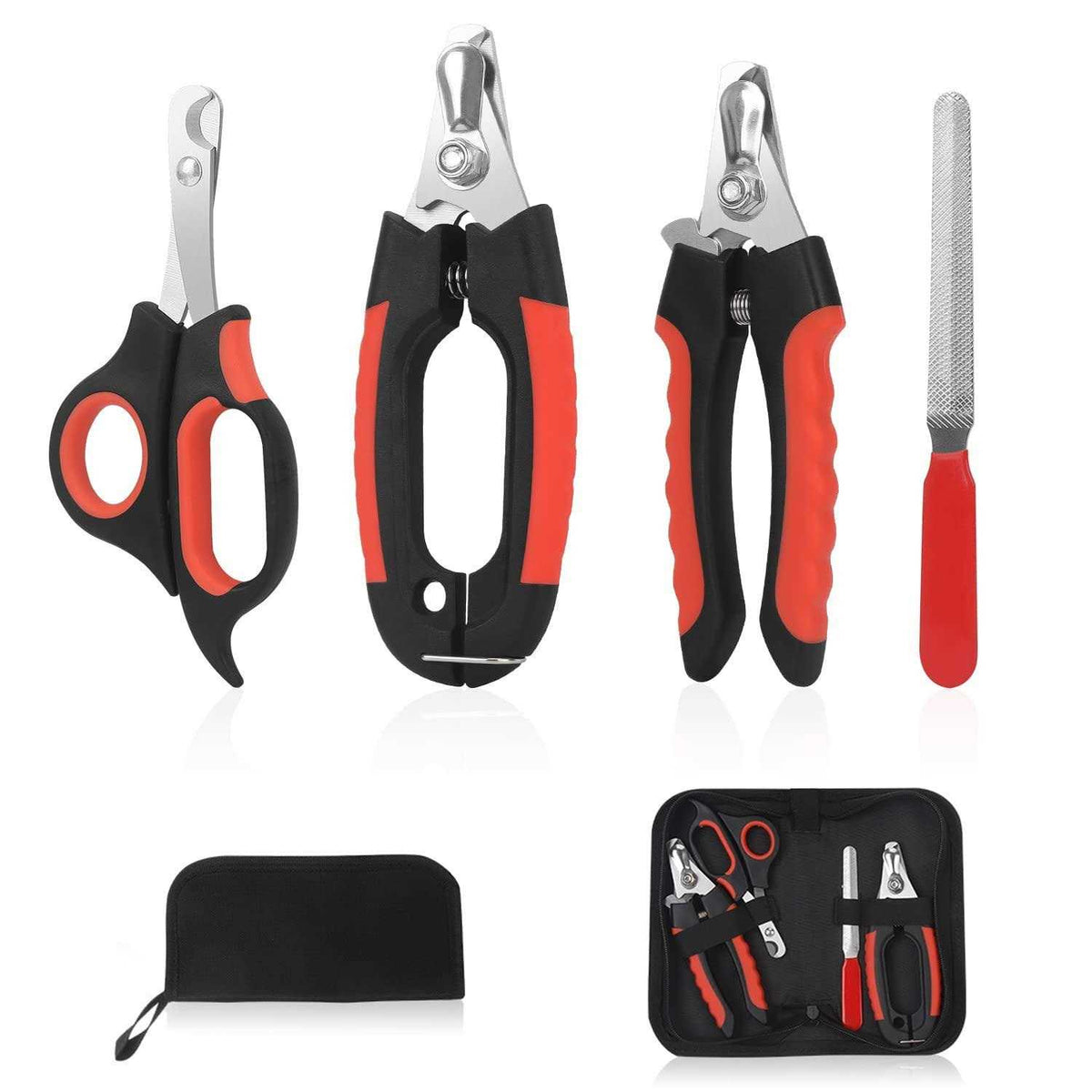 Dog Nail Clippers Trimmer Set with Safety Guard D2651