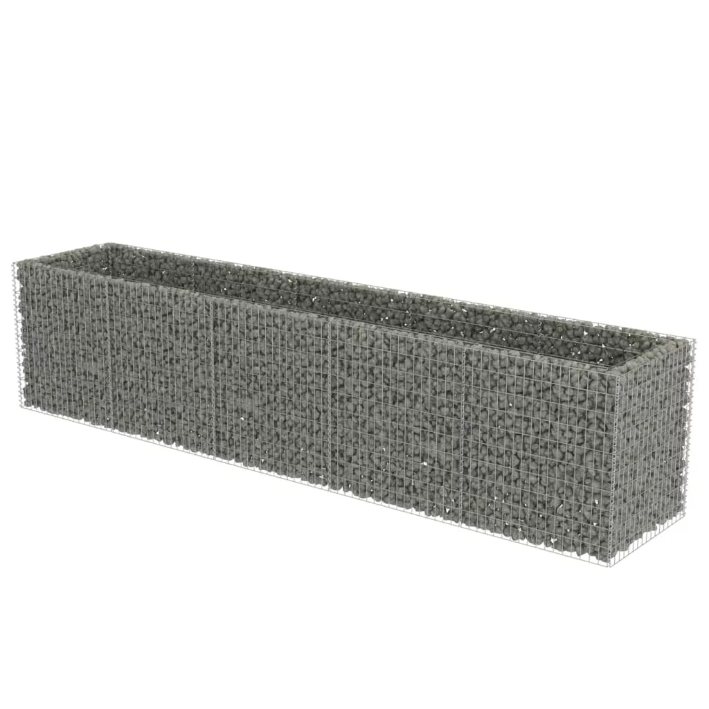 Galvanised Steel Gabion Raised Bed 177.2"x35.4"x39.4" M71973