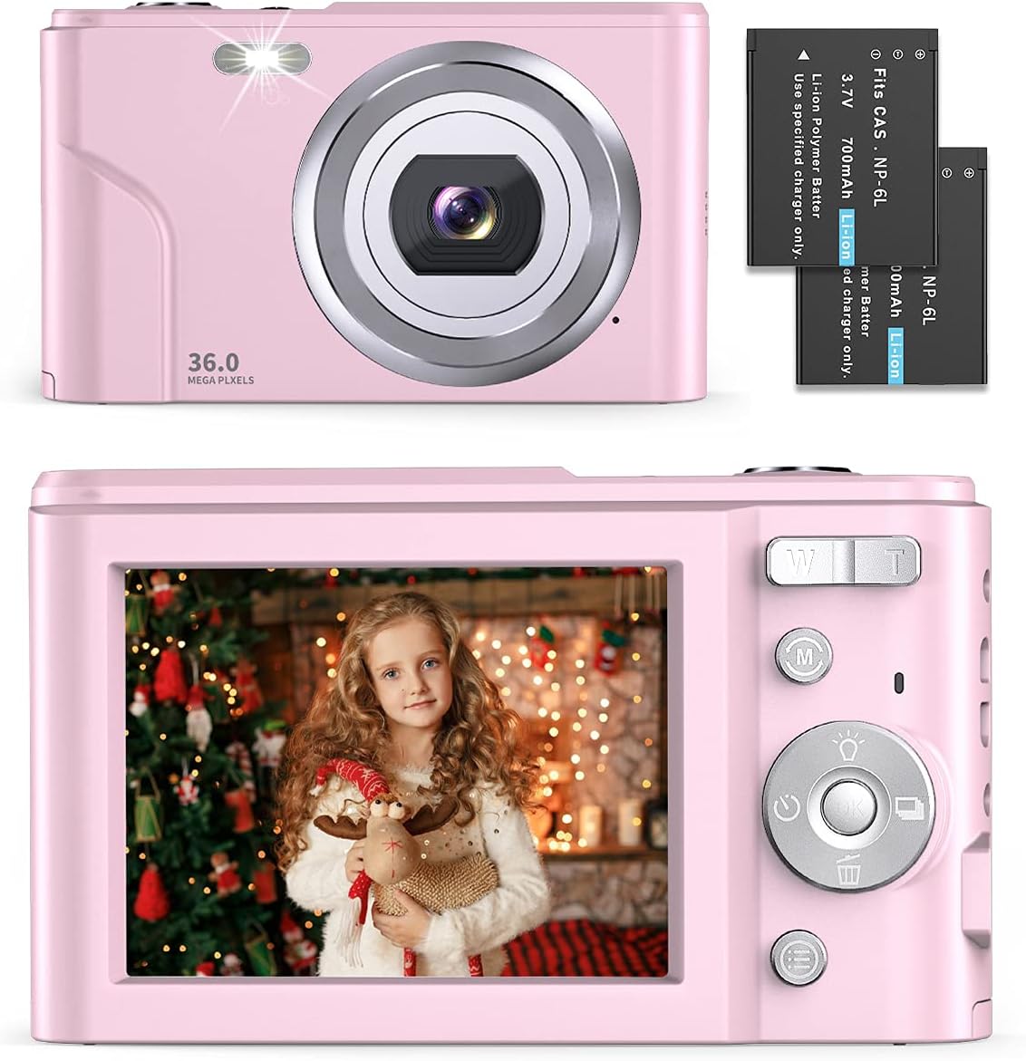 Black 36.0 Mega Pixels 16X Digital Zoom Compact Camera, Pack of 2 J963757