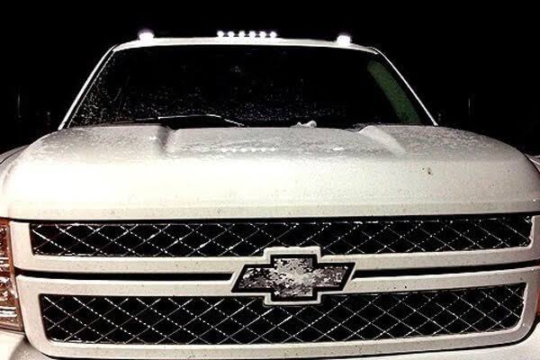 Black LED Cab Roof Lights with Clear Lens L1374