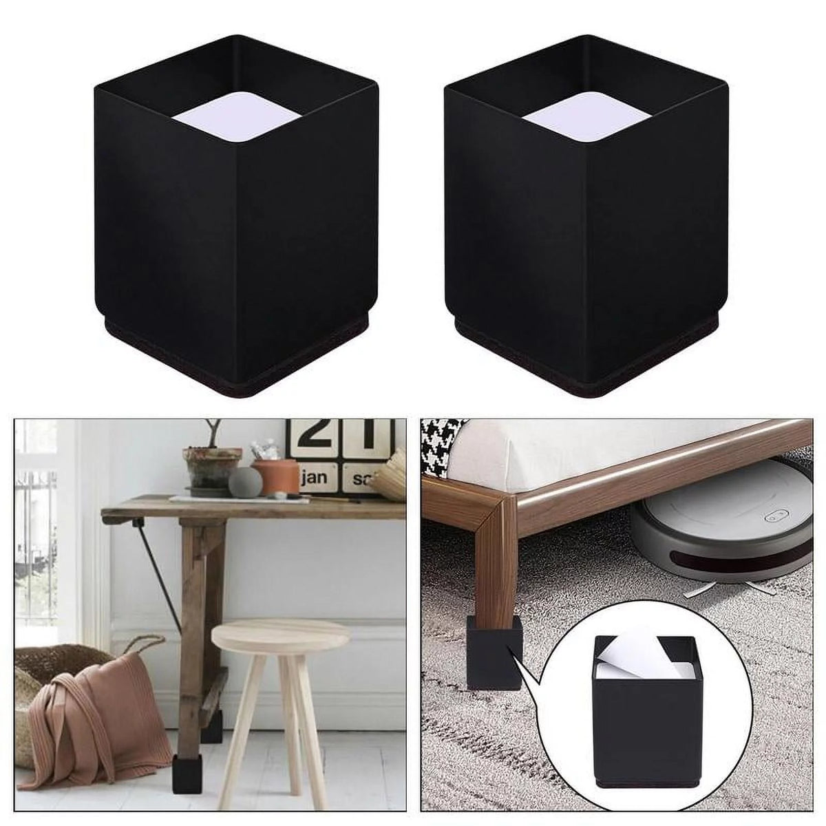 Black Square Chair Riser Z525
