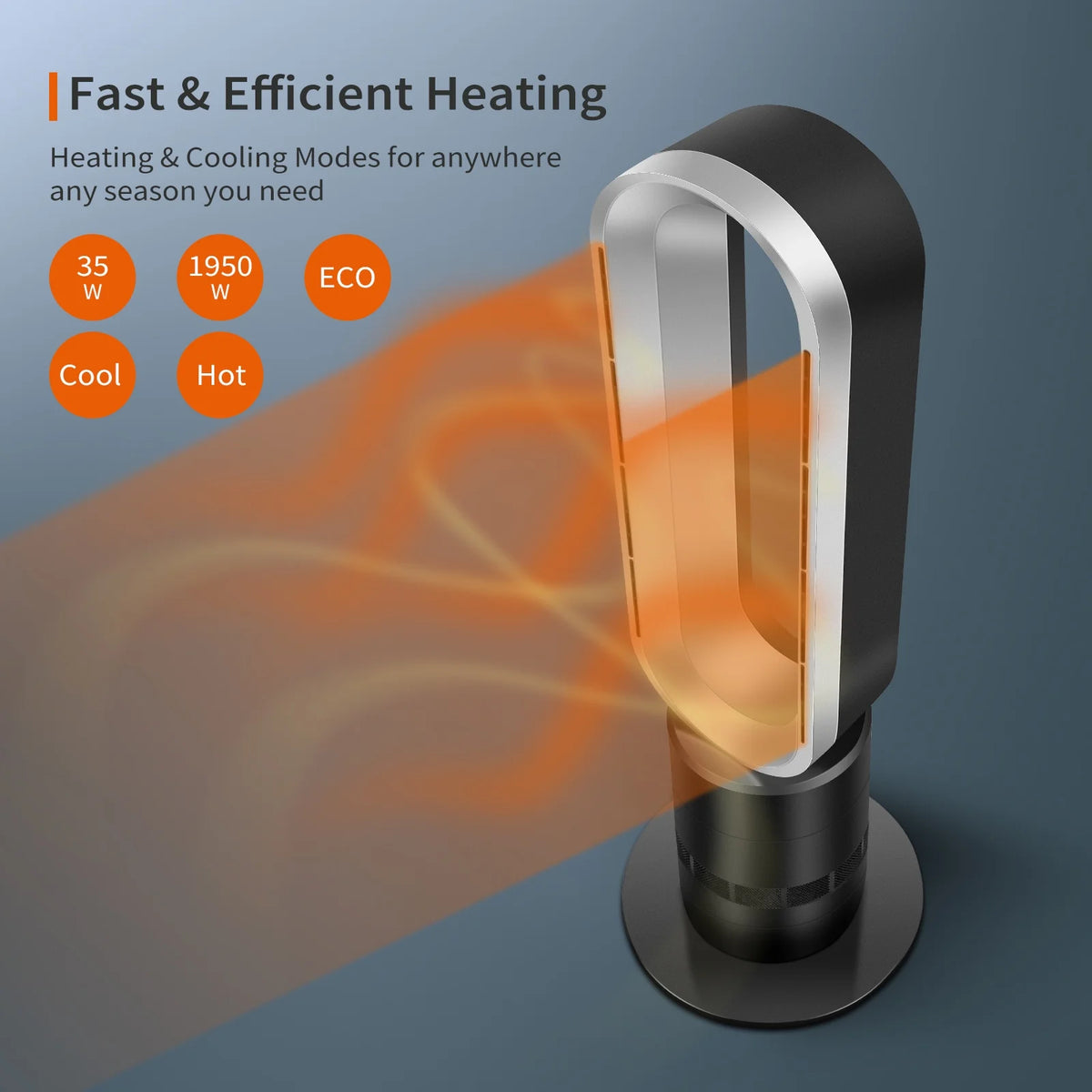 32 inch 10 Speeds Tower Heater and Cooling Fan G667268