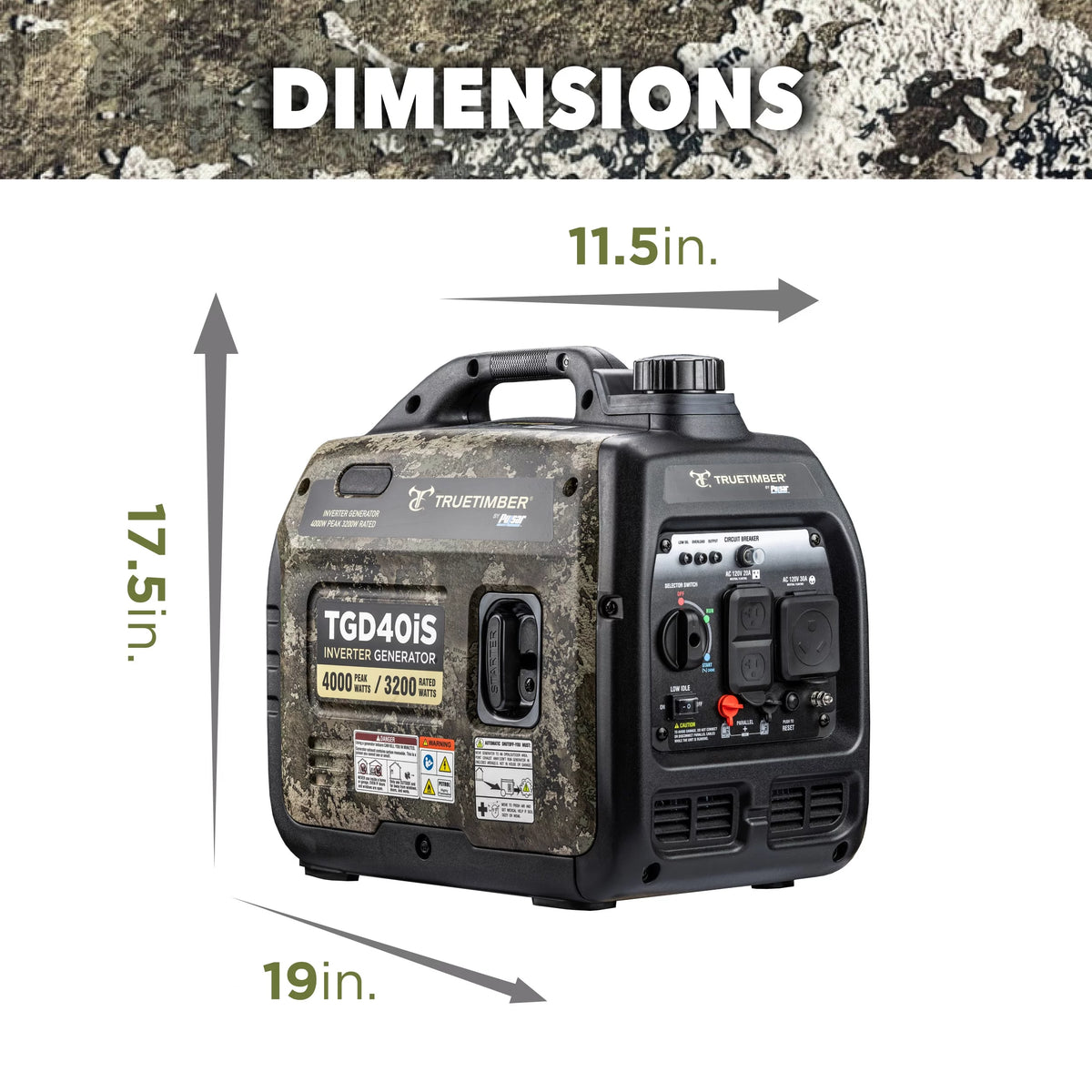 4000-Watt Gasoline Powered Inverter Generator F685122