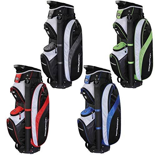 14 Way Cart Golf Bag Black Red K135
