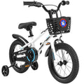 16 inch Kids Bike with Training Wheels, Basket and Fender E88091