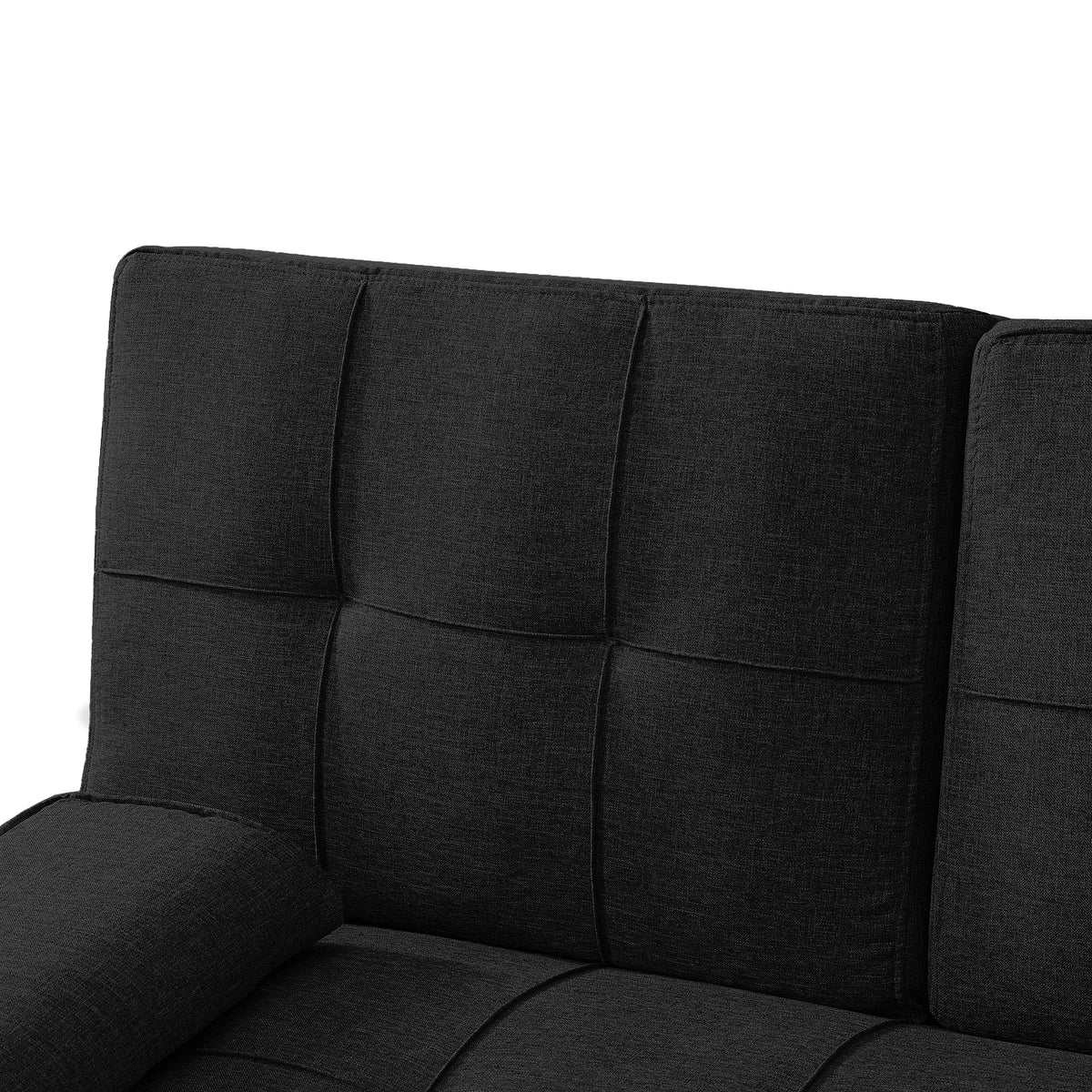 Convertible Folding Futon Sofa Bed with Cup Holders T139964