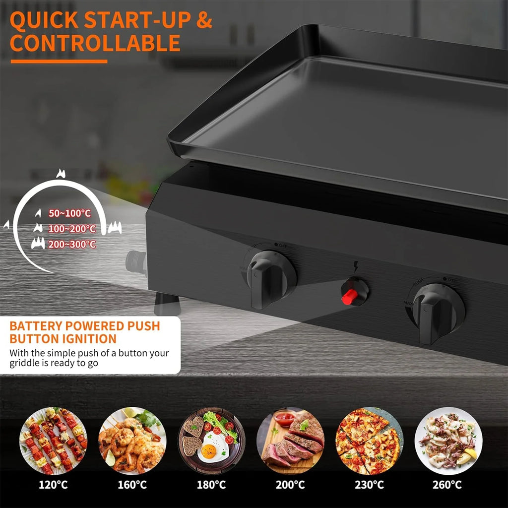 4-Burner Propane Gas BBQ Grill Cooking Station N188