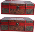 2pcs Wooden Jewelry Storage Case with Lock Ring C62868