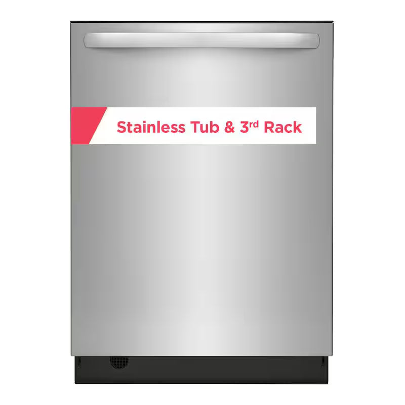 24 In. Built-In Tall Tub Dishwasher in Stainless Steel with 5-Cycles, 49 dBA Q683