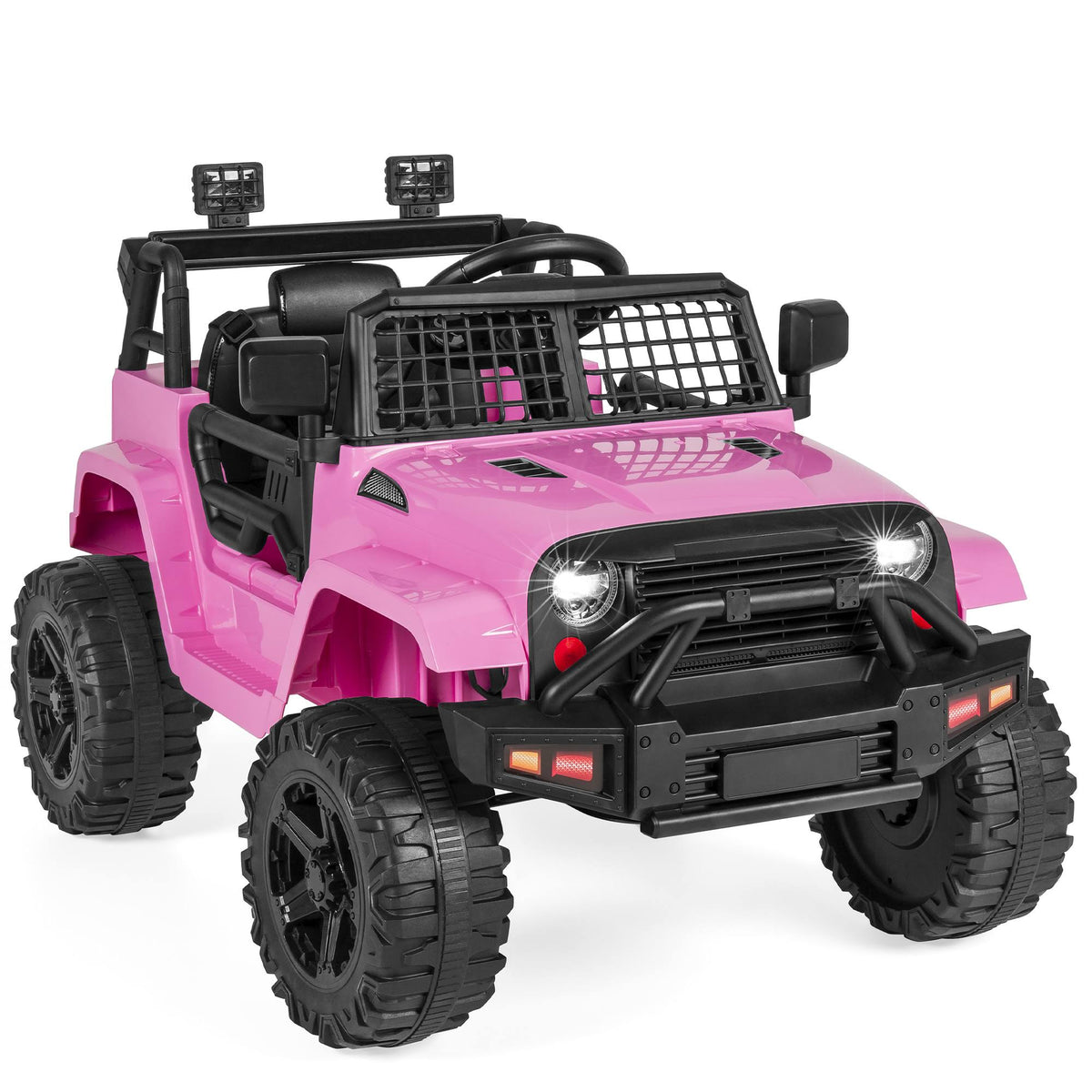 12V Kids Ride On Truck Car with Parent Remote Control, Pink F528812