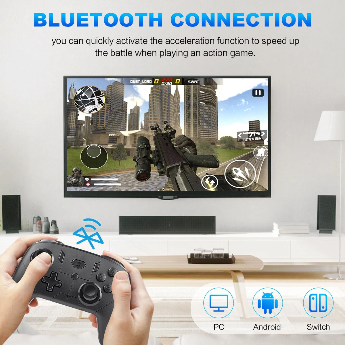 Wireless Game Controller Black Y171804