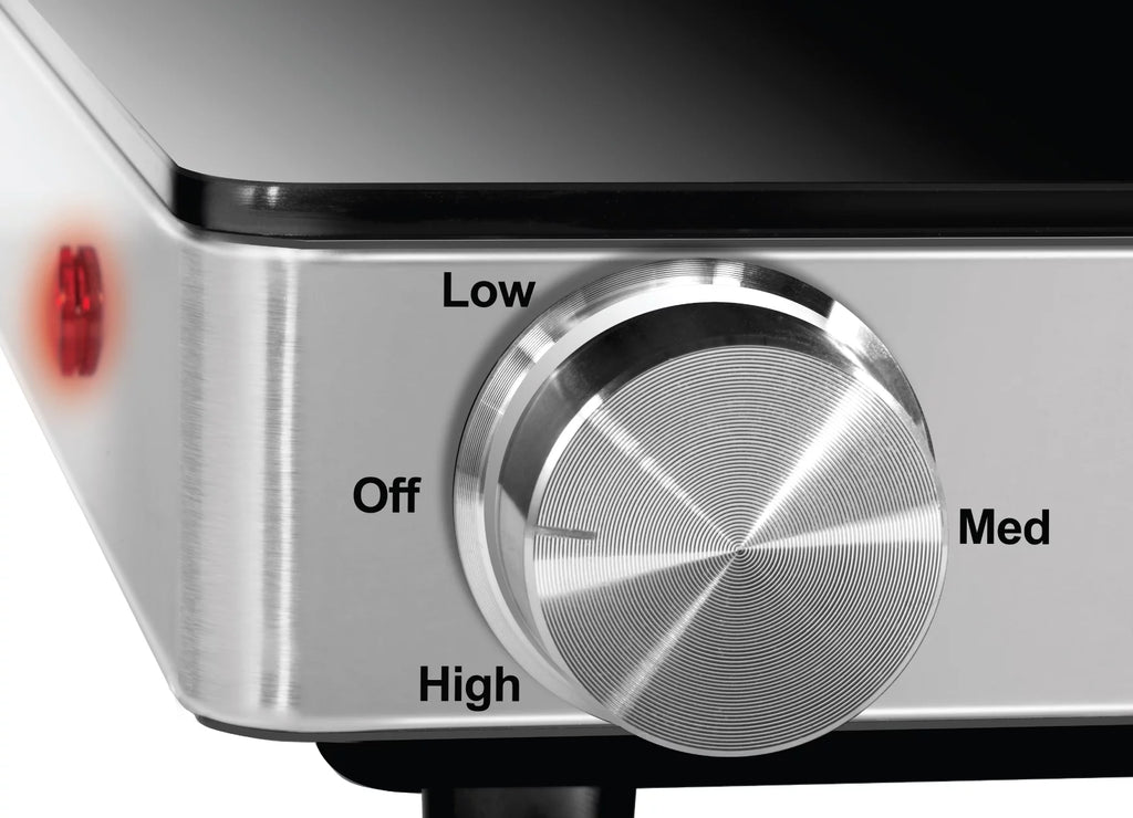 Compact Glasstop Warming Tray with Adjustable Temperature Control Y832